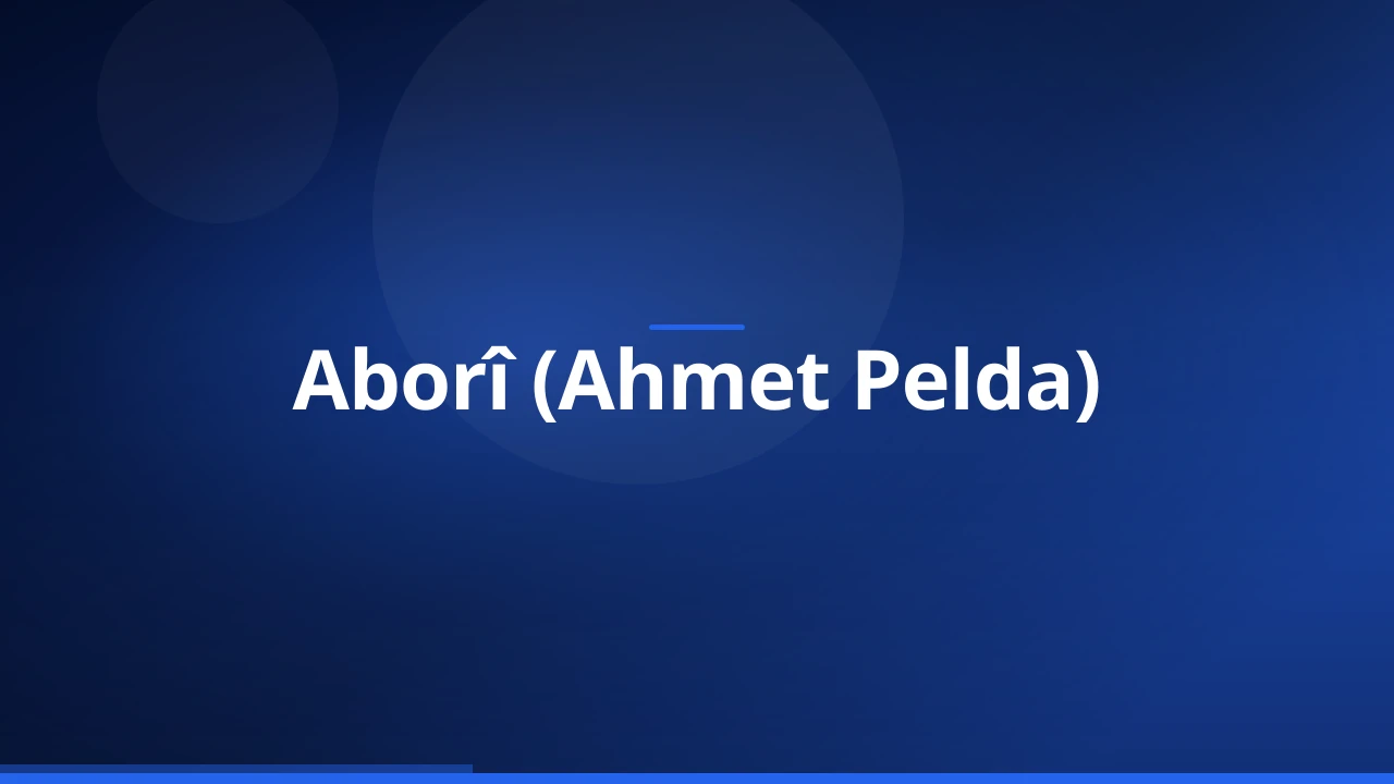 Aborî (Ahmet Pelda)