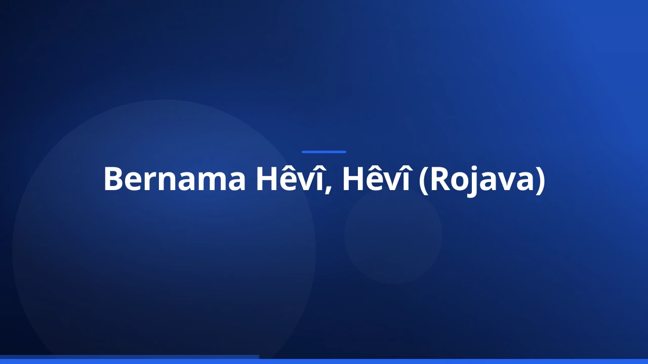 Bernama Hêvî, Hêvî (Rojava)