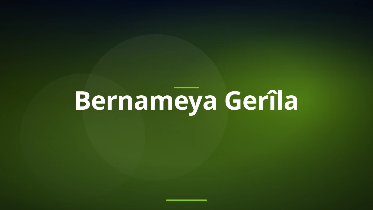 Bernameya Gerîla