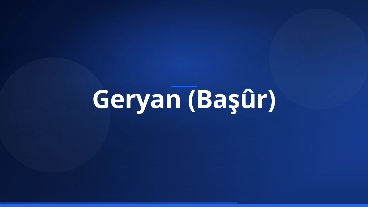 Geryan (Başûr)