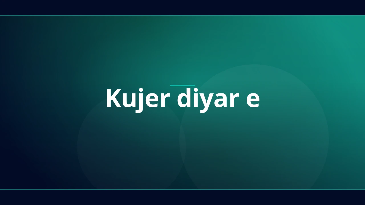 Kujer diyar e