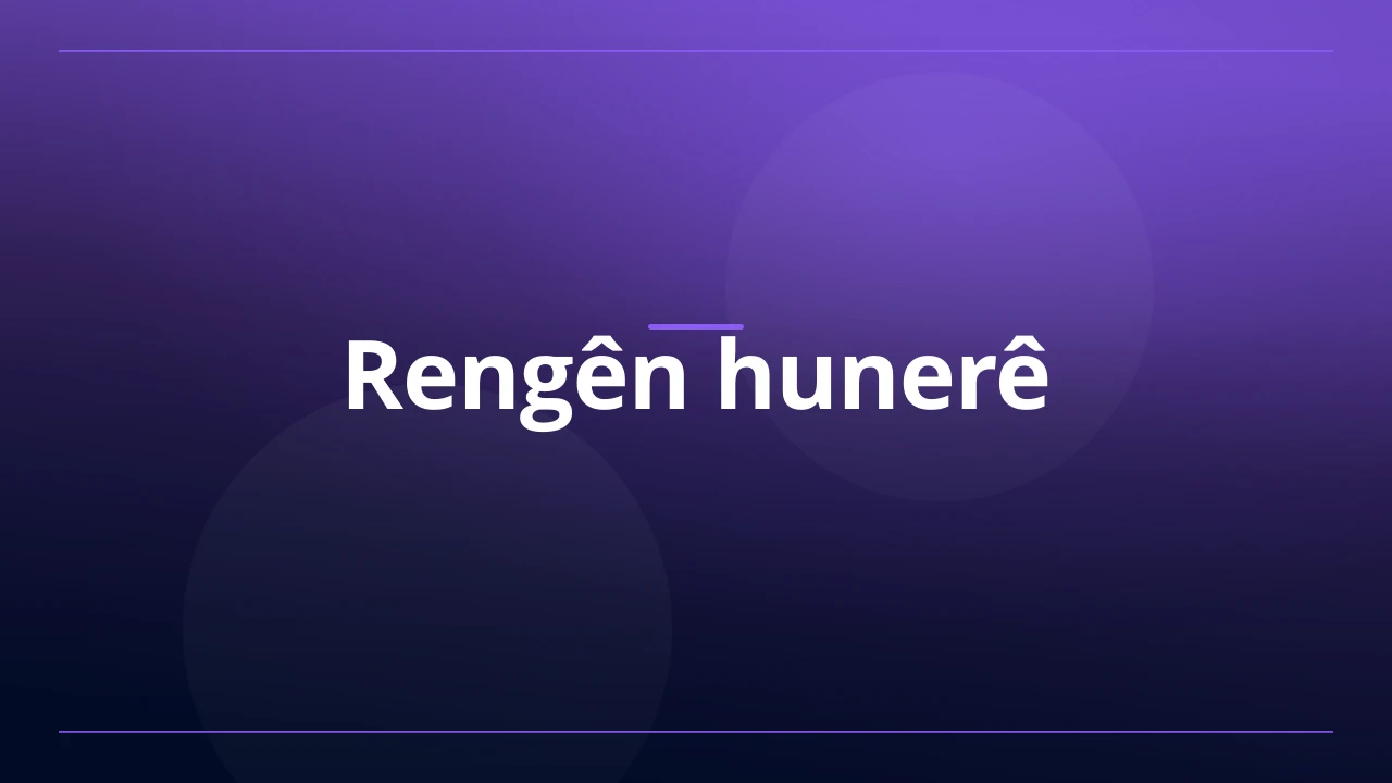Rengên hunerê