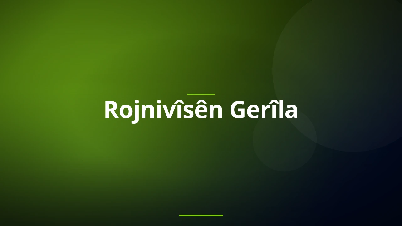 Rojnivîsên Gerîla
