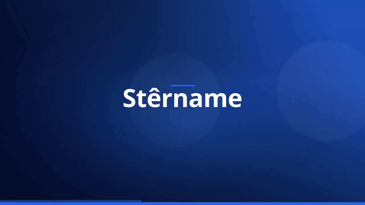 Stêrname